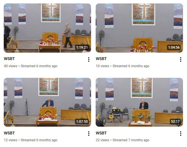 Before: placeholder titles (WSBT)