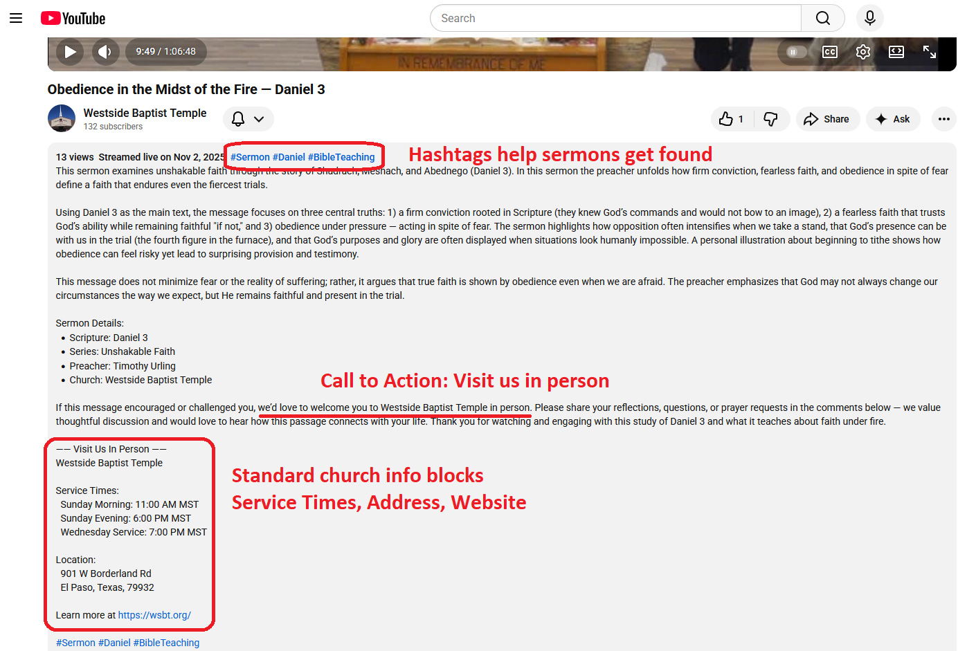 After: improved descriptions